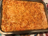 Fainá de queso con jamón y ajo