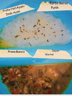 Foto resep Mpasi 10 bulan Nasi Tim dengan Gulai Hati Ayam
