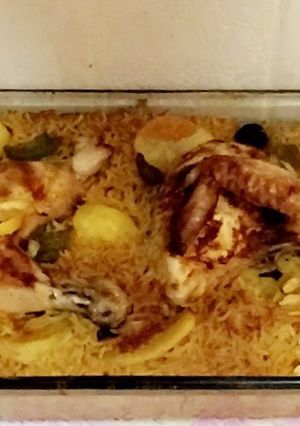 صورة لوصفة رز بالفرن