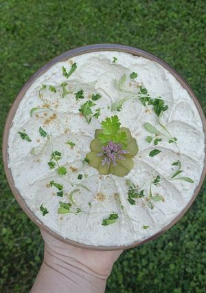 Une photo de 🌿Houmous aux haricots Borletti