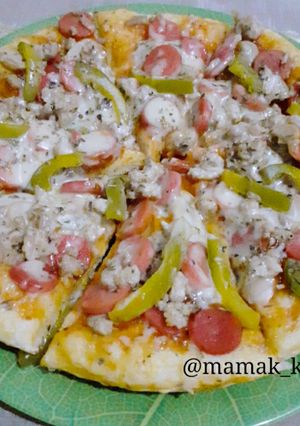 Foto resep Pizza Teflon Empuk (resep by Yackikuka on YouTube)