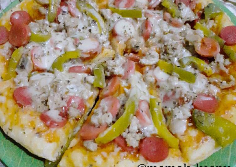 Pizza Teflon Empuk (resep by Yackikuka on YouTube)