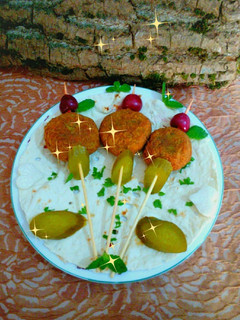 عکسی از دستور توپک ماهی و سیب زمینی