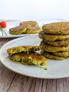 Une photo de Recette de galettes de courgettes facile