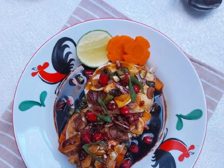 Cara Simple Menyiapkan Resep  Ayam Kukus Sambel Kecap yang Enak Banget, Lezat Sekali