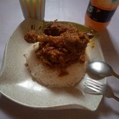 A picture of Rice and Stew.