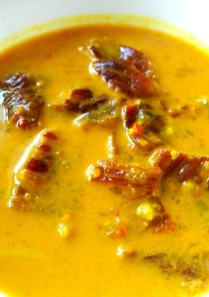 Gambar Daging Salai Masak Lemak Cili Api Simple