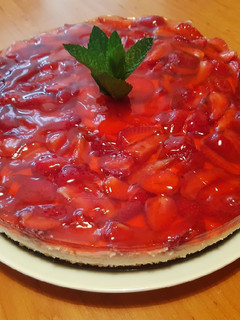 Epres sajttorta (sütés nélkül) recept fotója