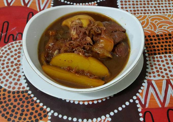 Semur daging telor istimewa