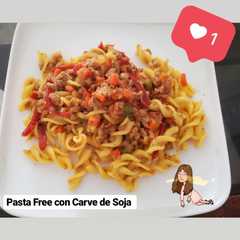 Una foto de Gluten Free Pasta con Carve de Soja 🍝