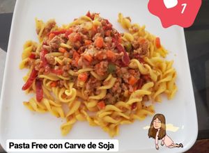 Una foto de Gluten Free Pasta con Carve de Soja 🍝