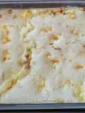 Pastel de pollo y requesón