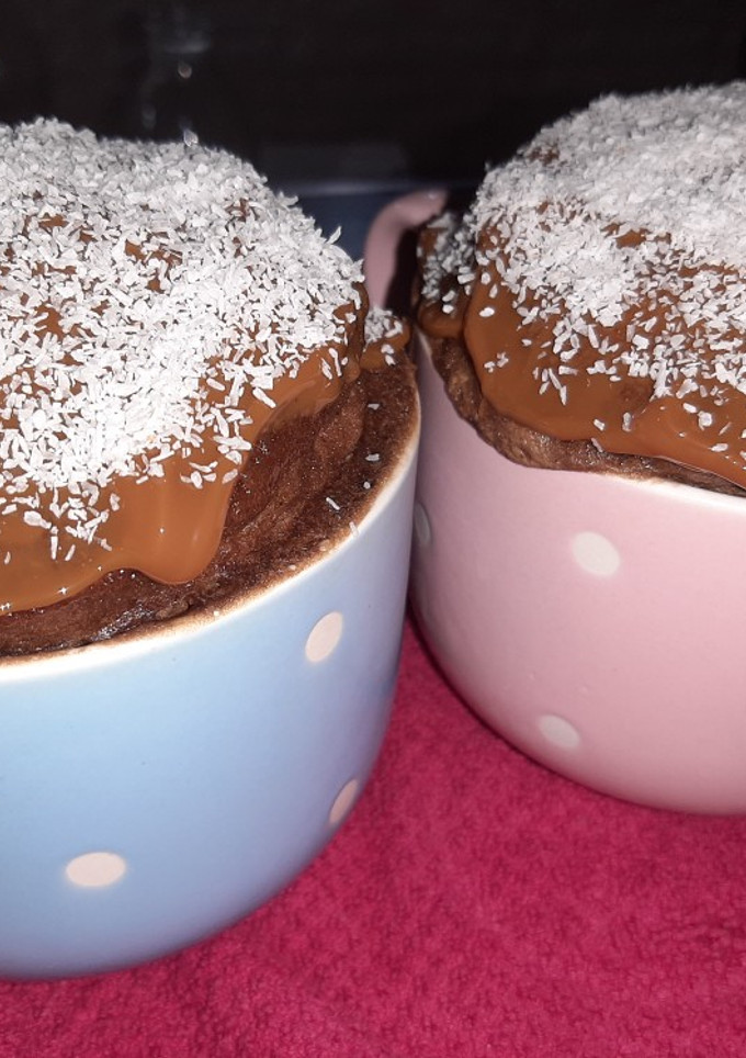 Una foto de Mug cake o torta en taza de chocolate 😝
