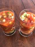 CÓCTEL DE CAMARONES CON PEPINO 🍤