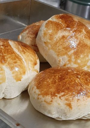 Una foto de Pan para hamburguesas