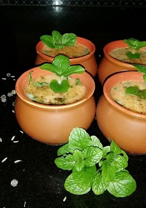 A picture of Masala Chhas (spicy buttermilk).