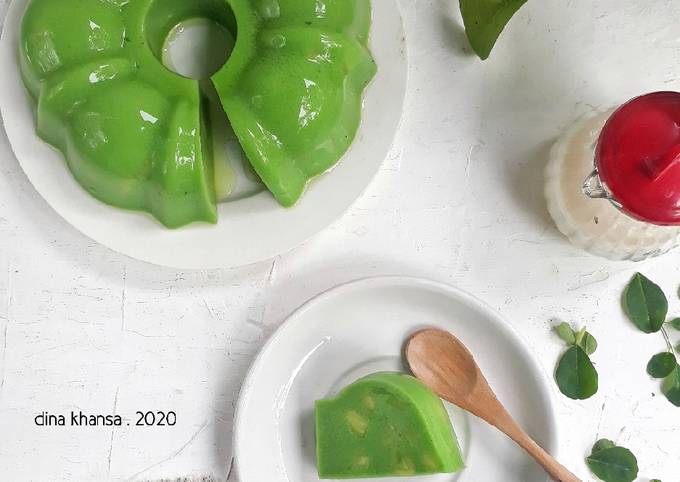 Mudah Banget Masakan Resep Puding Lumut Daun Kelor (nangka)