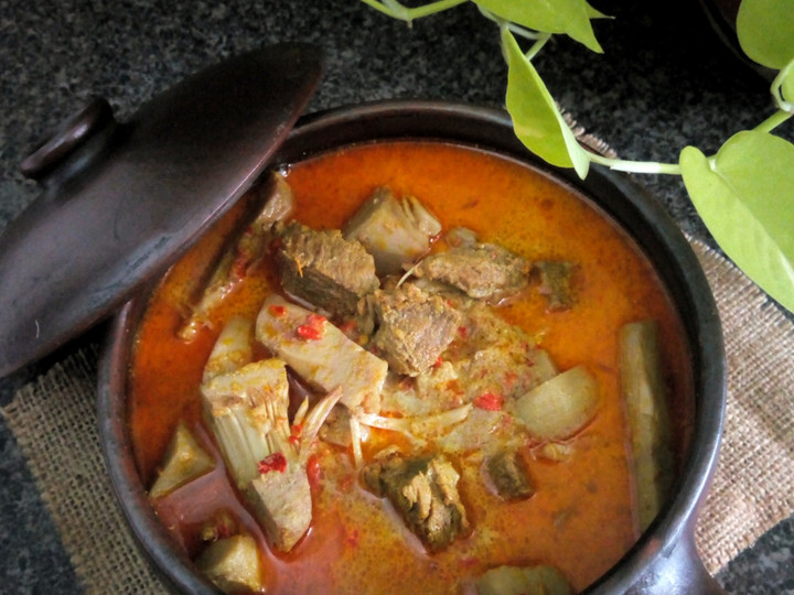 Standar Resep memasak Gulai Nangka with Daging Sapi dijamin sempurna