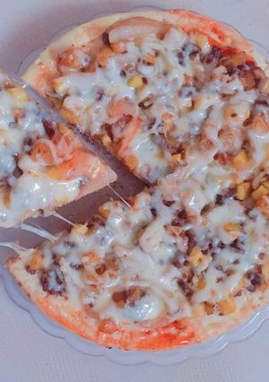 Hình của món #pizzabòdứa.