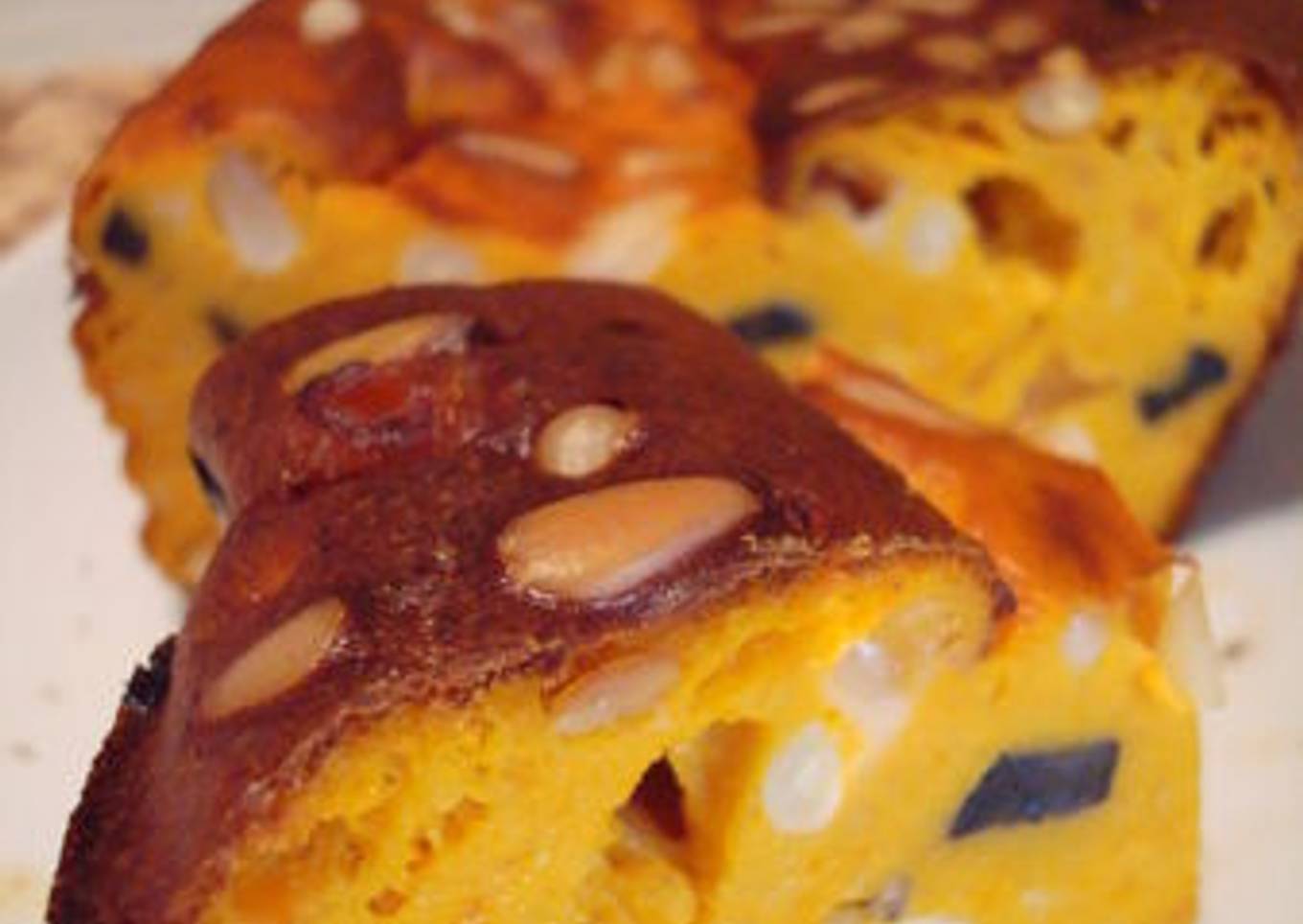 Terrine au potimarron/parmesan/pignons