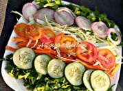 A picture of green leaf salad