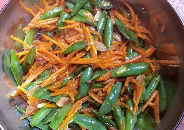 Resep Tumis buncis wortel manis Lezat
