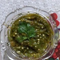 A picture of Green bharta.