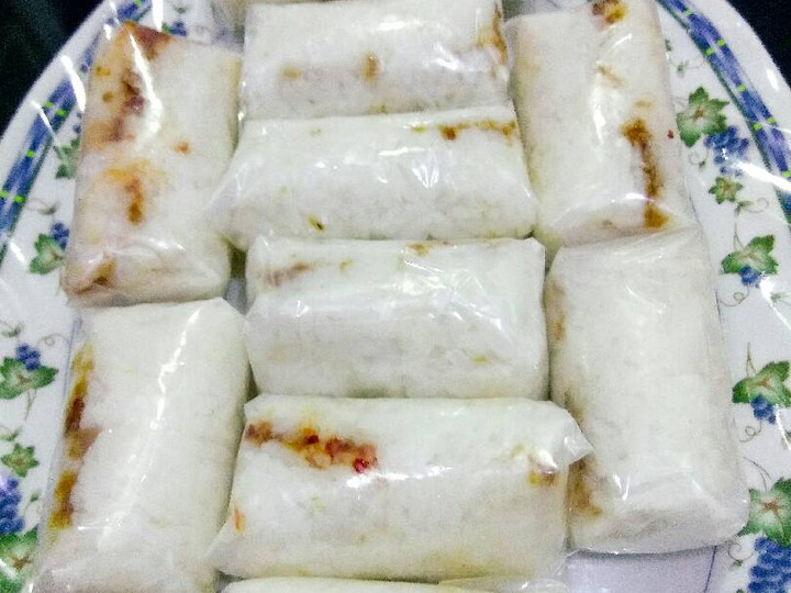 Bagaimana Membuat Lemper isi abon ebi(nasi) Ekonomis Untuk Dijual