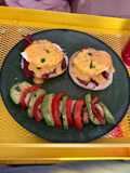 Eggs Benedict with Confit Oyster Mushroom medley