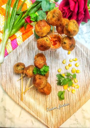 A picture of Corn lollypops.