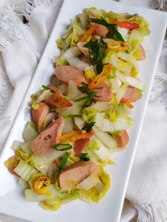 Foto resep Tumis Sawi Sosis
