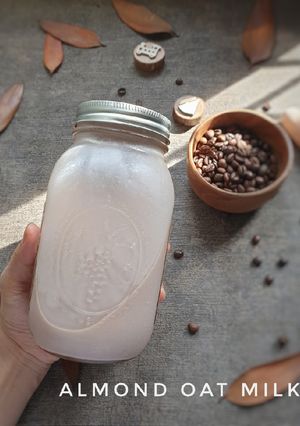 Foto resep Almond Oat Milk