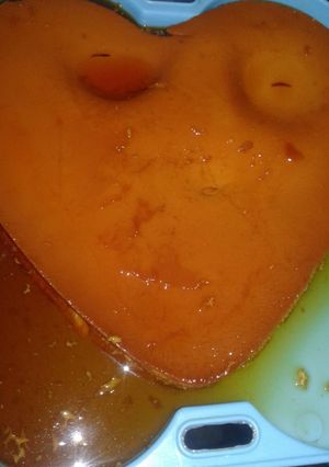 Una foto de Flan casero