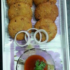 Oats moong dal tikki A picture of Oats moong dal tikki.