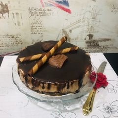 A picture of Nuttela mouse cheesecake.
