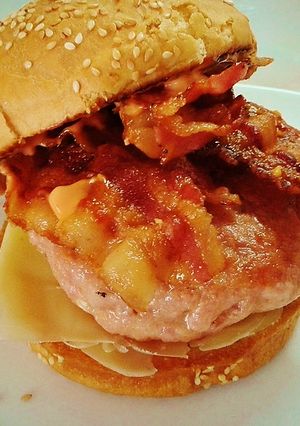 Foto principal de Hamburguesa de pollo con panceta