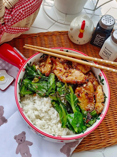 Foto resep Honey Garlic Chicken & Stir fry veggies