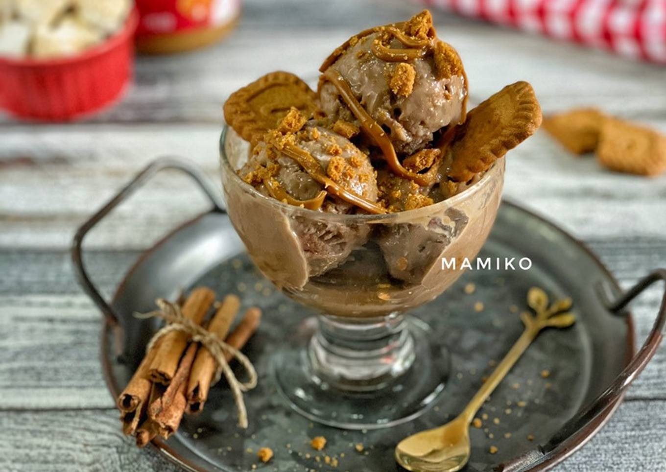 Vegan Biscoff Tempe Gelato