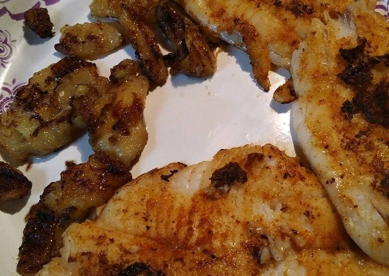 Skye's Talapia with fried Bananas