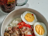 Bubur sarapan keluarga