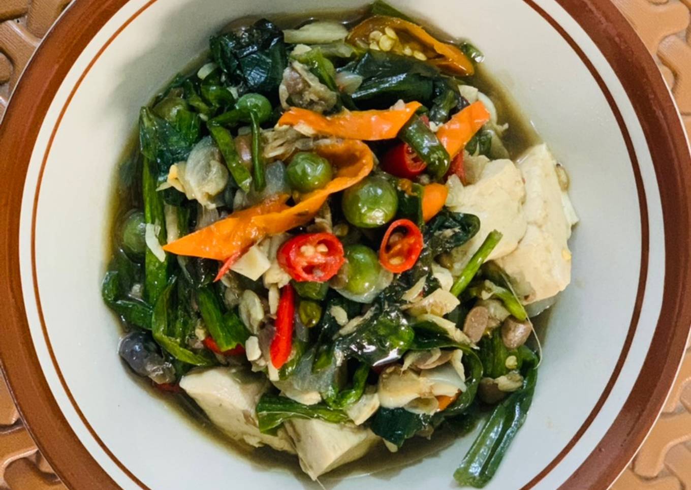 Oseng Genjer Udang Rebon