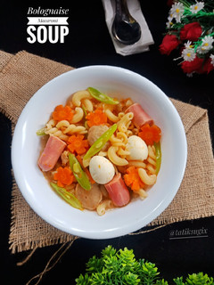 Foto resep Bolognaise Macaroni Soup