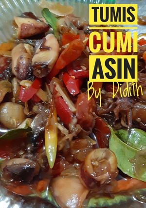 Foto resep Tumis cumi asin