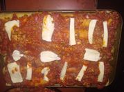 Una foto de canelones de verdura y picadillo