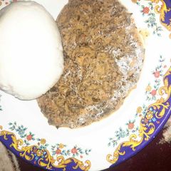 A picture of Tuwo miyan rama.