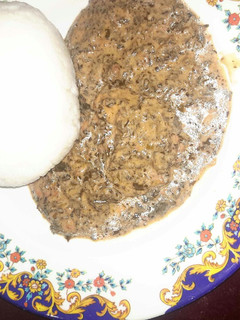 A picture of Tuwo miyan rama.