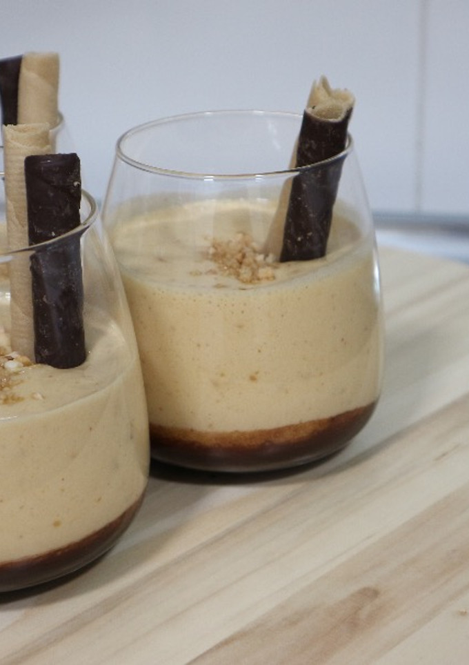 Una foto de Mousse de turrón