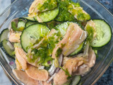 Aguachile verde de salmón estilo Gipsy Chef