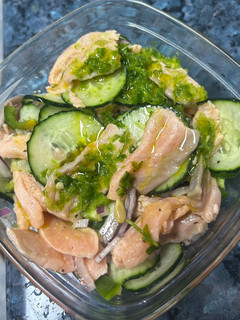 Una foto de Aguachile verde de salmón estilo Gipsy Chef