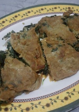 Foto resep Martabak telur daun singkong